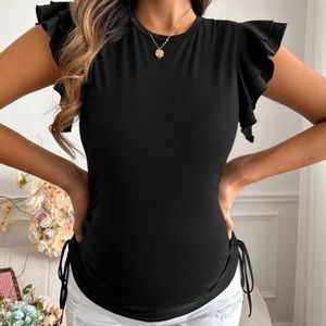 Black maternity top